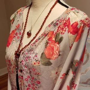 Anthropologie Fig and Flower Top
